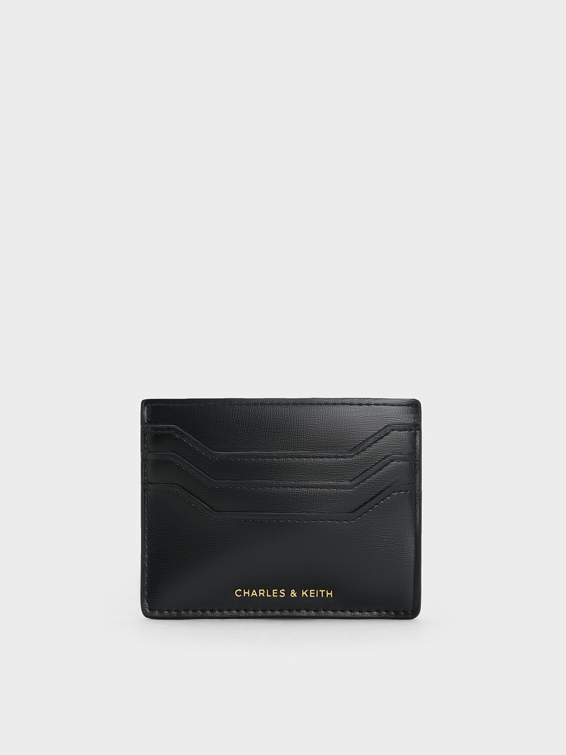 Black Carli Multi-Slot Card Holder CHARLES KEITH GR
