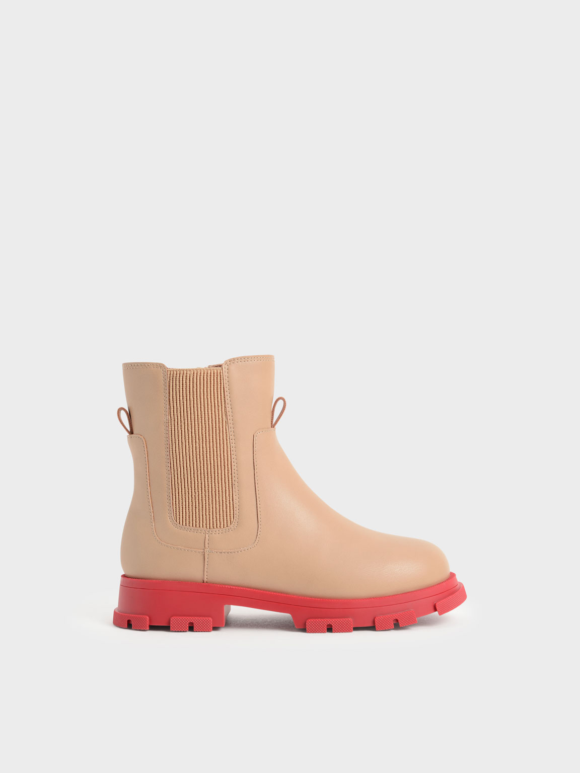 Girls' Chunky Coloured Sole Chelsea Boots
