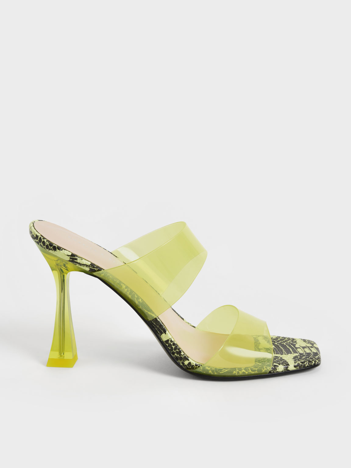 yellow studded heels