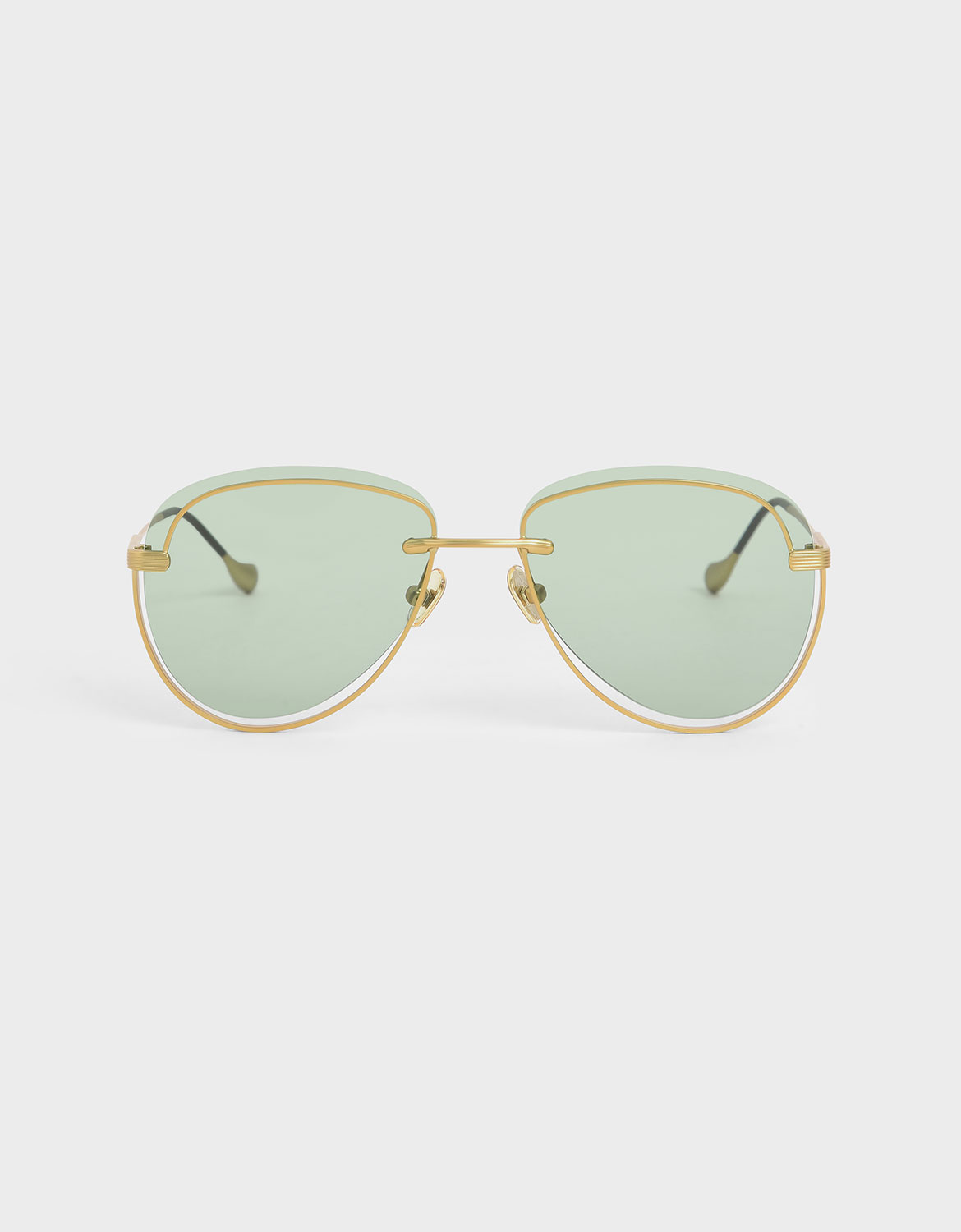 Cut-Out Tinted Sunglasses