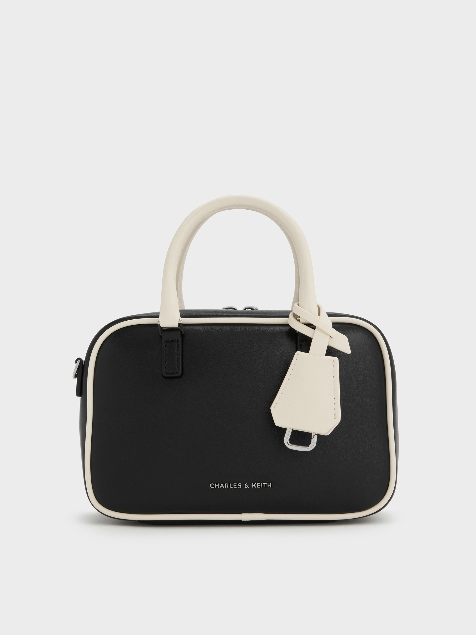 Charles & Keith - Mini sac bowling bicolore Sianna - Charles & Keith - Modalova