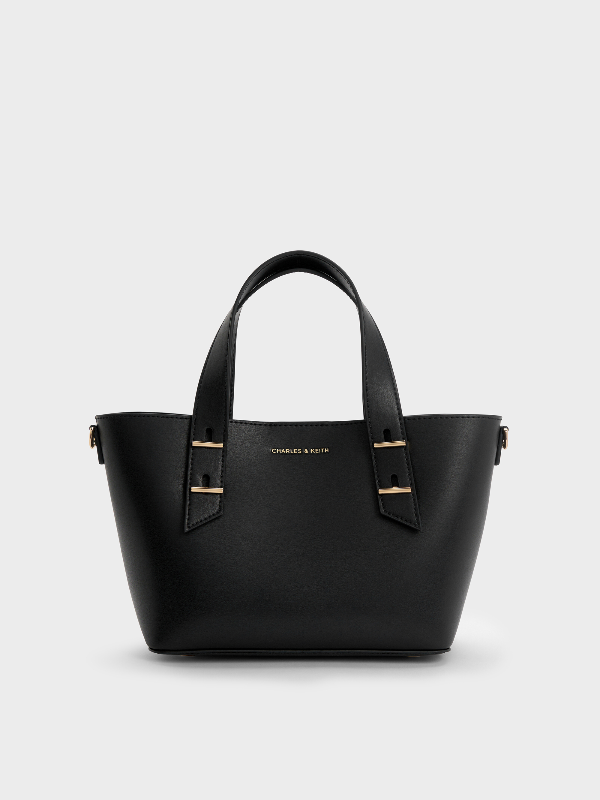 Black Mini Shania Tote Bag - Black - Bags - CHARLES & KEITH IT