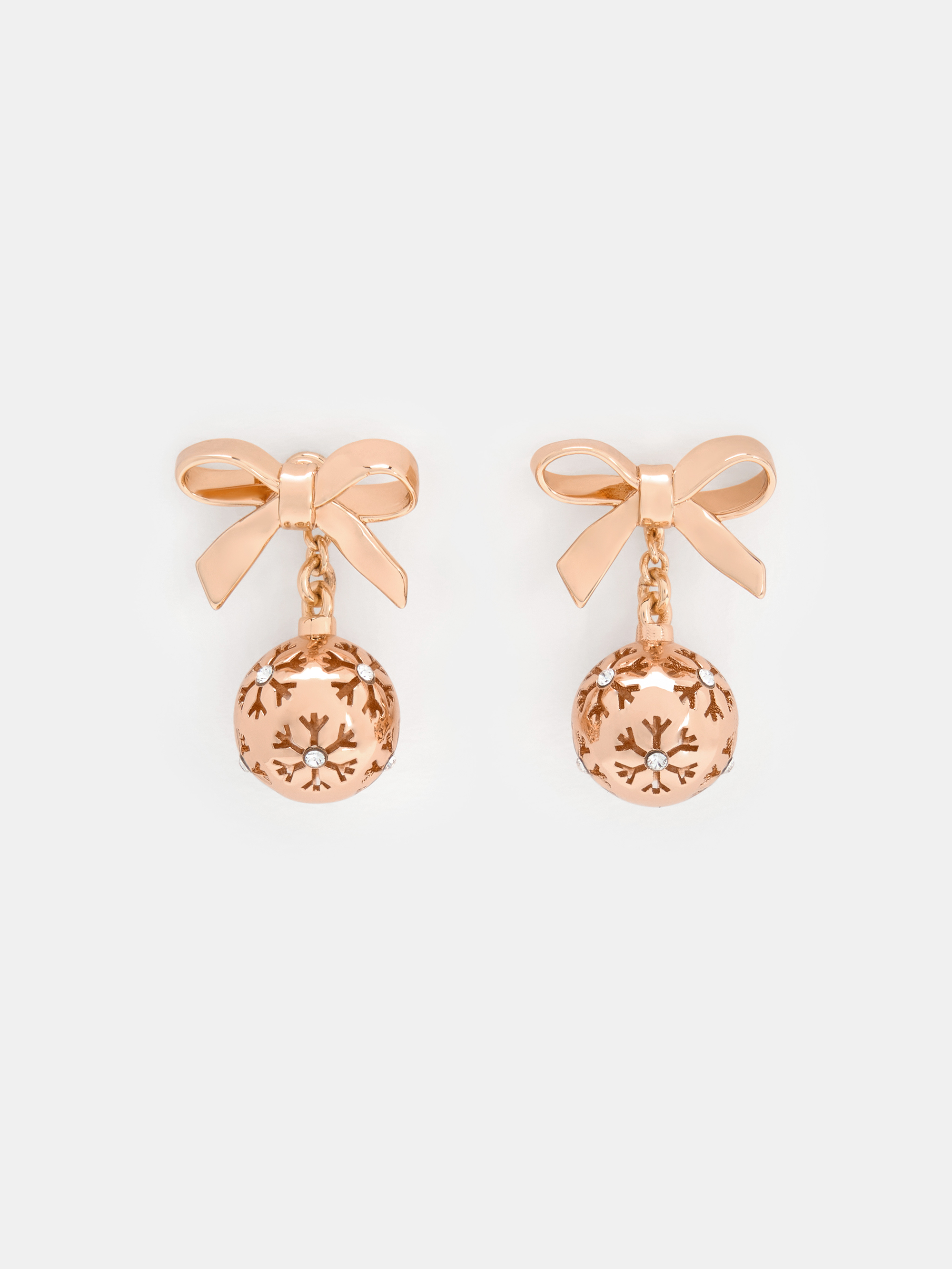 Charles & Keith - Boucles d'oreilles pendantes en forme de boules ornées de flocons de neige en cristal Athalia - Charles & Keith - Modalova