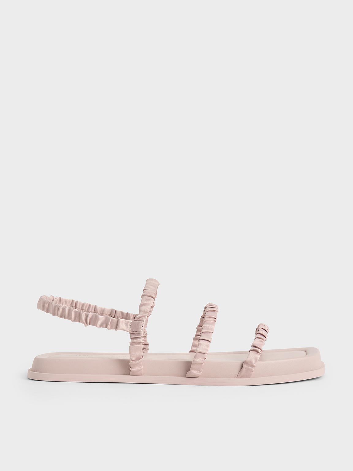 Charles & Keith - Gerüschte Riemchensandalen aus recyceltem Polyester - Charles & Keith - Modalova