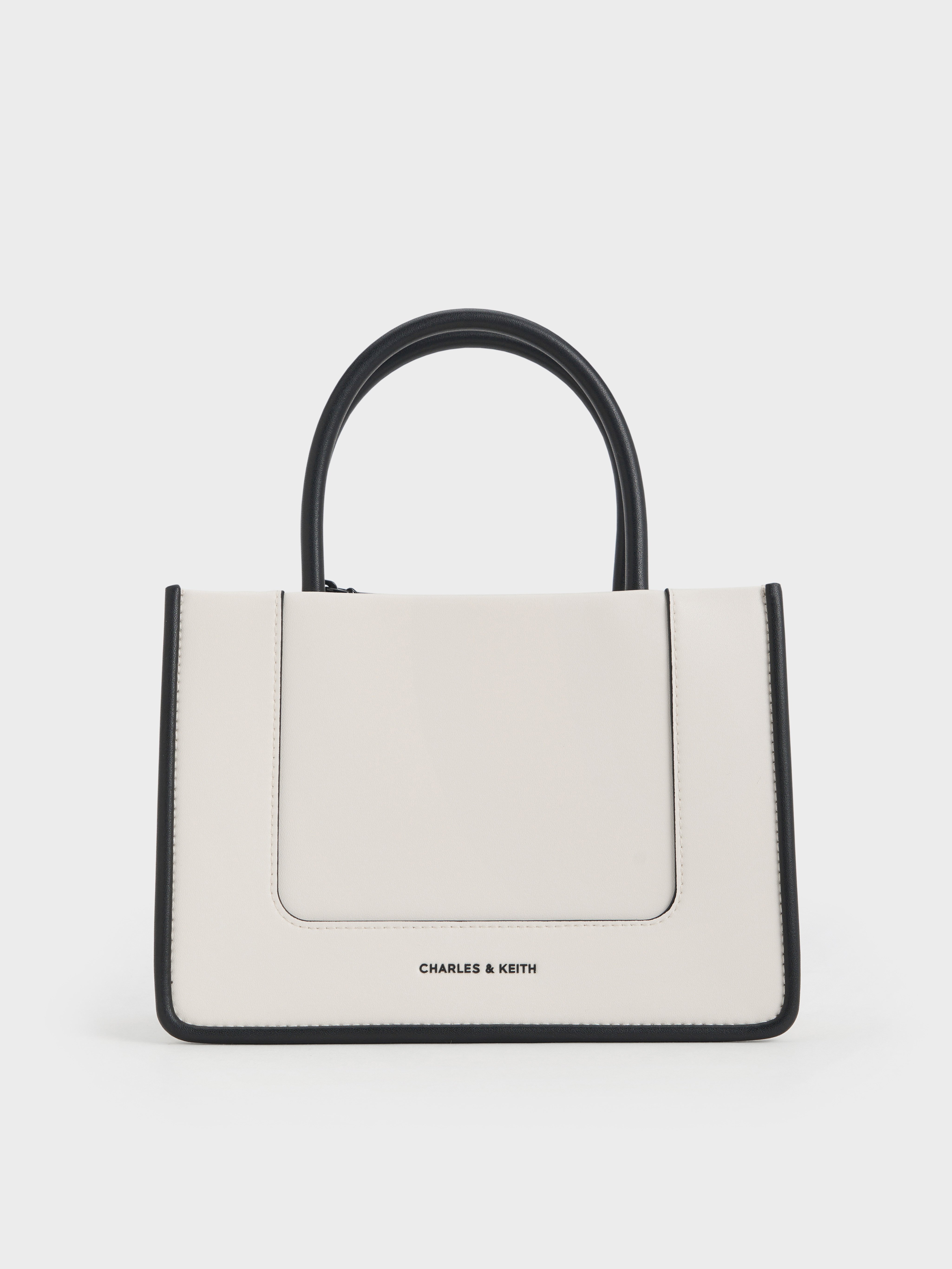 Cream Mini Daylla Tote Bag - Cream - Bags - CHARLES & KEITH ES