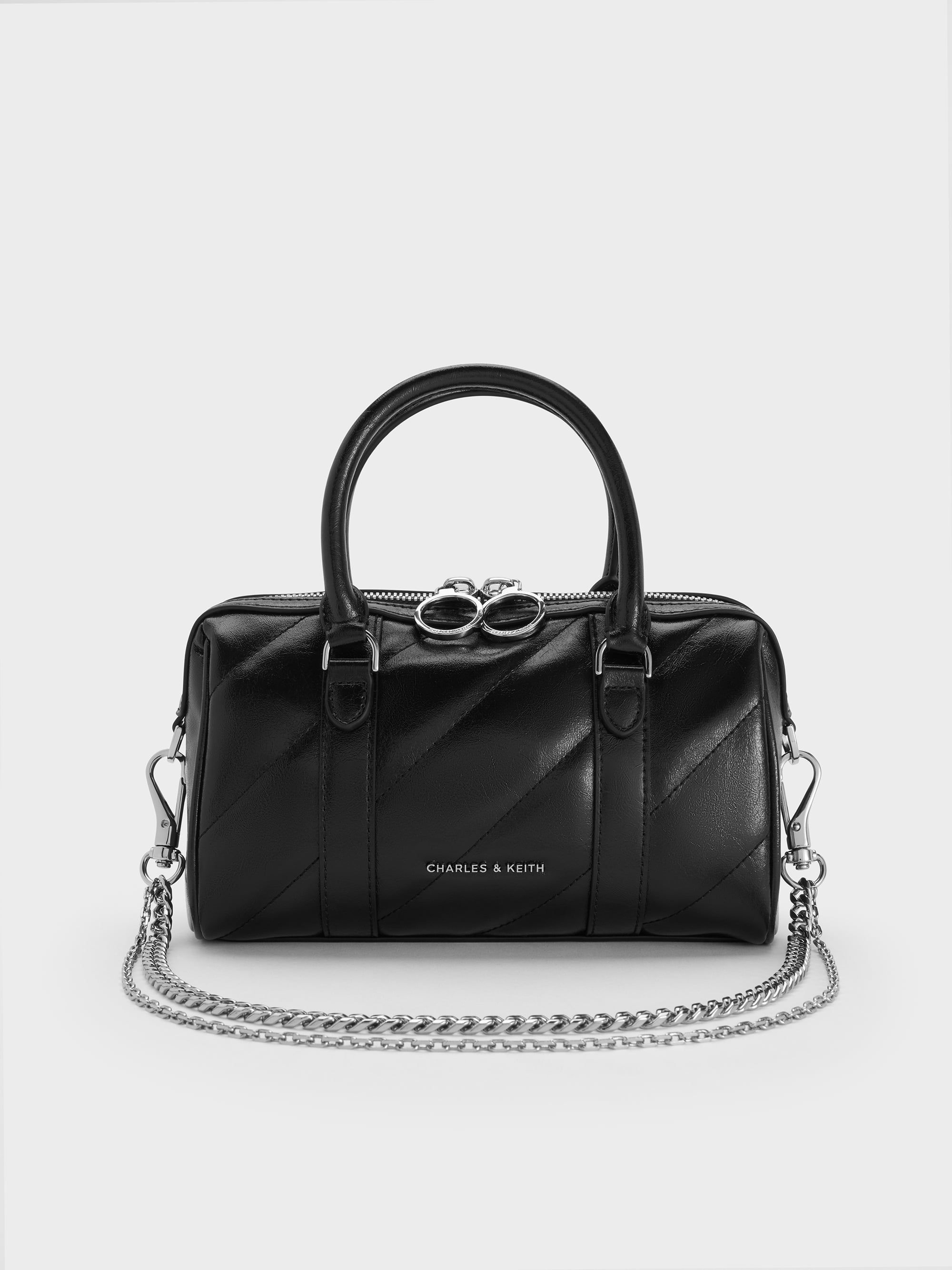 Nero Borsa tote con manico annodato Sammie - CHARLES & KEITH IT