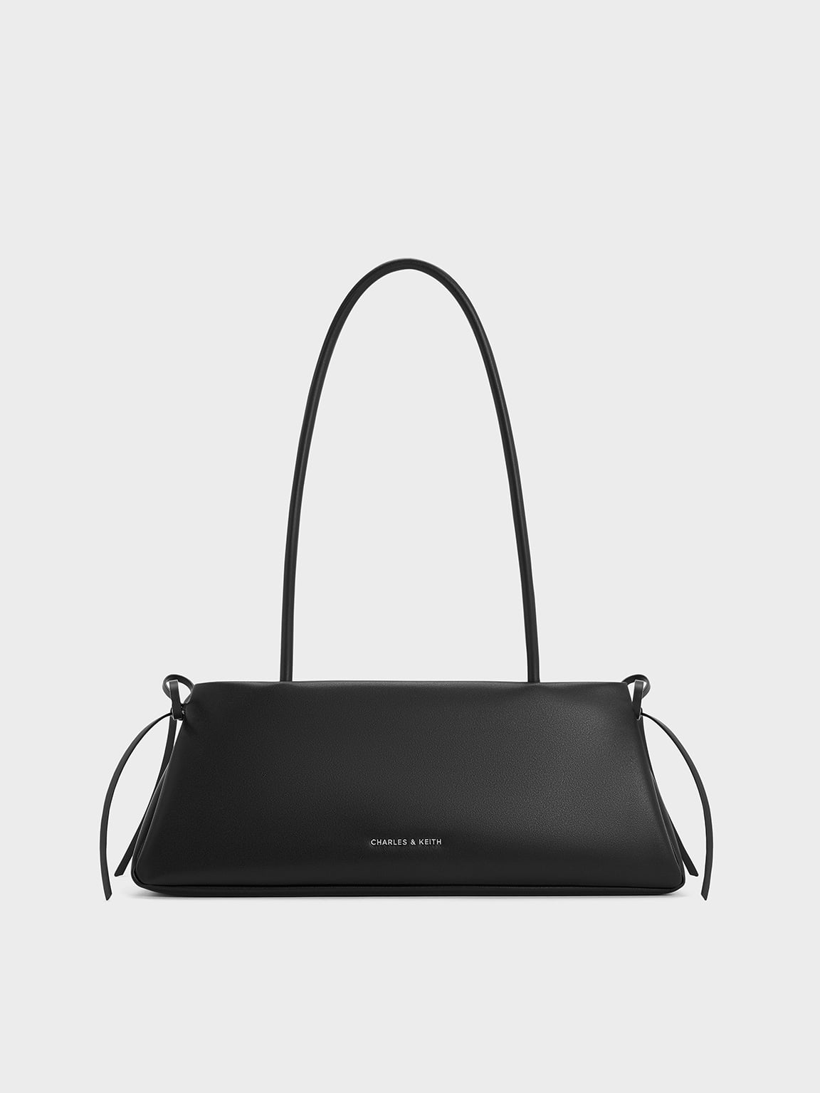 Noir Hazel Bow Shoulder Bag - Noir - CHARLES & KEITH AT