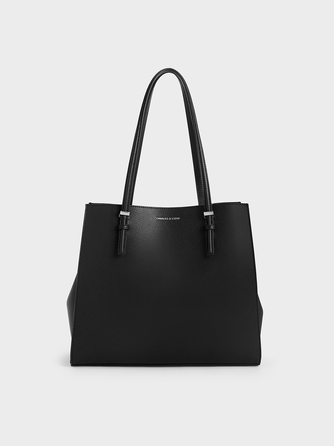 Noir Sansa Tote Bag - Noir - CHARLES & KEITH DE