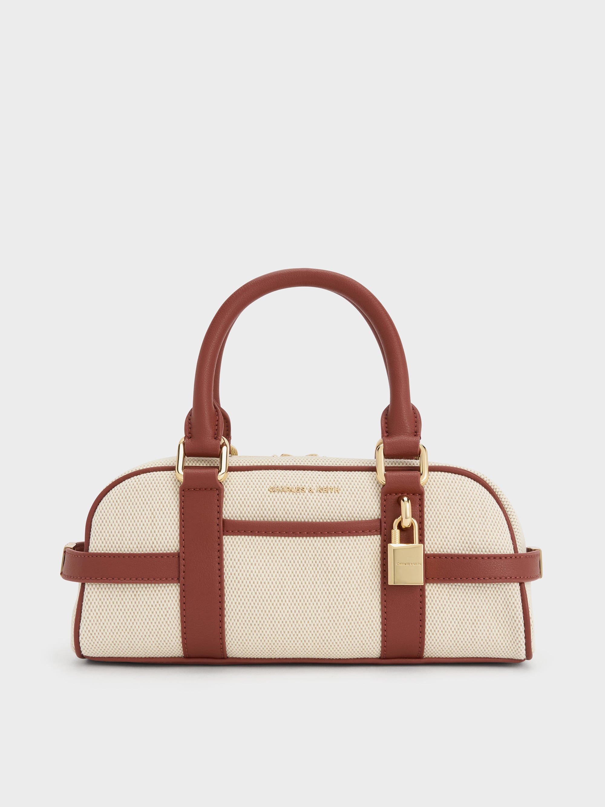 Brick Scottie Canvas Bowling Bag - Brick - Bags - CHARLES & KEITH BE