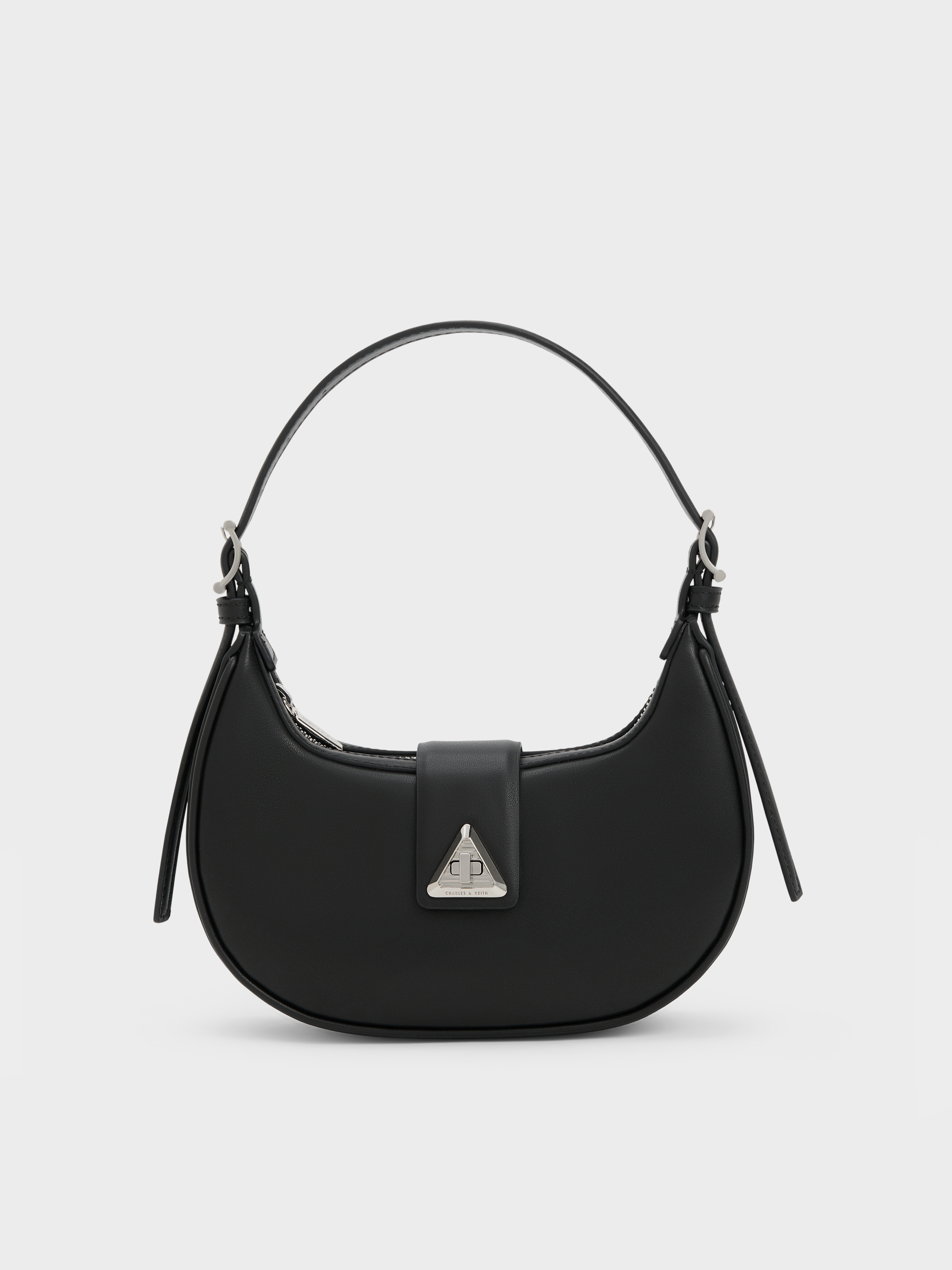 Noir Trice Belted Shoulder Bag - Noir - CHARLES & KEITH NL Noir Trice Belted Shoulder Bag - Noir - CHARLES & KEITH NL