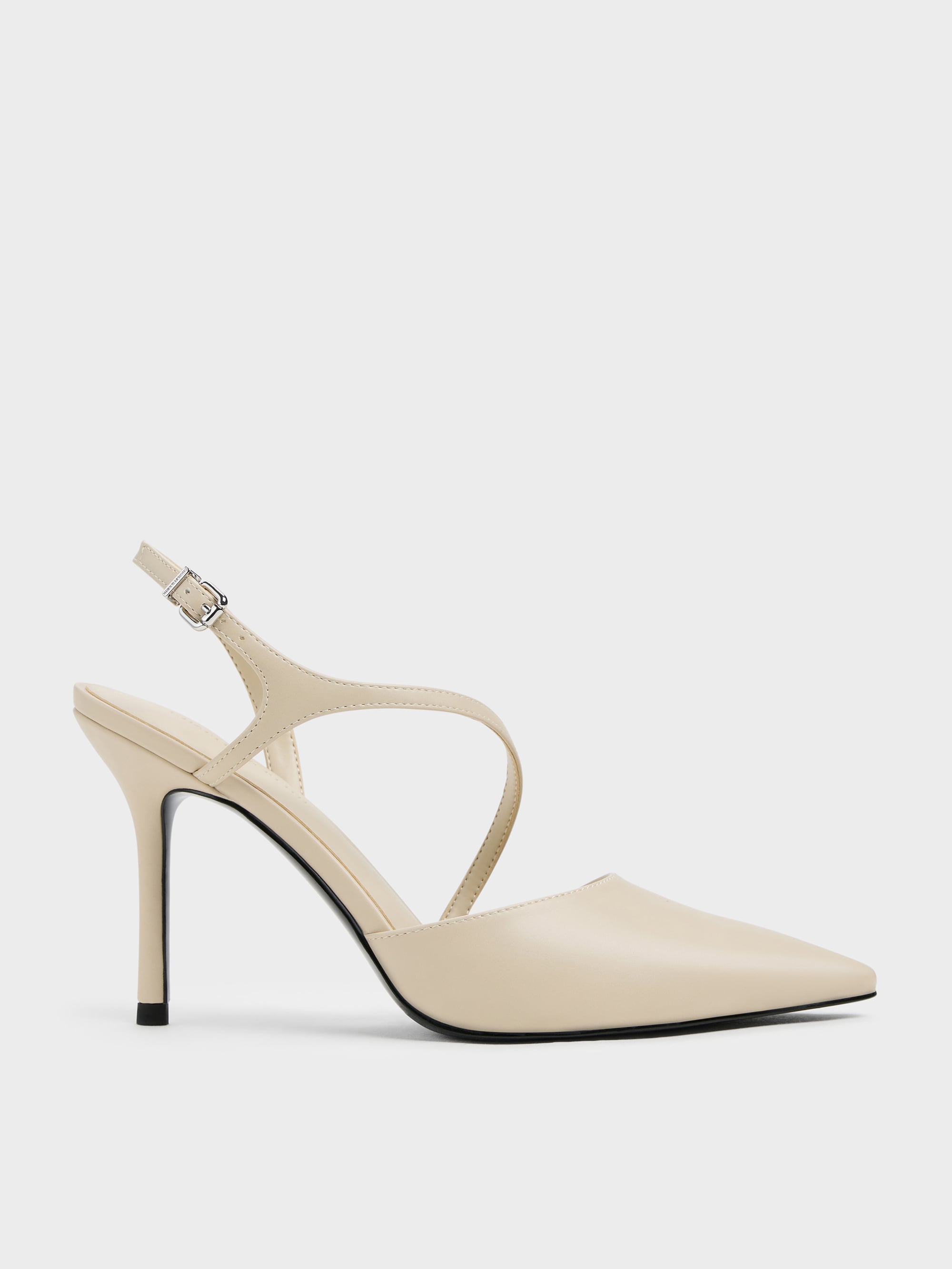 Cordelia Chalk Cordelia Pointed Slingback Pumps - Chalk - Shoes - CHARLES