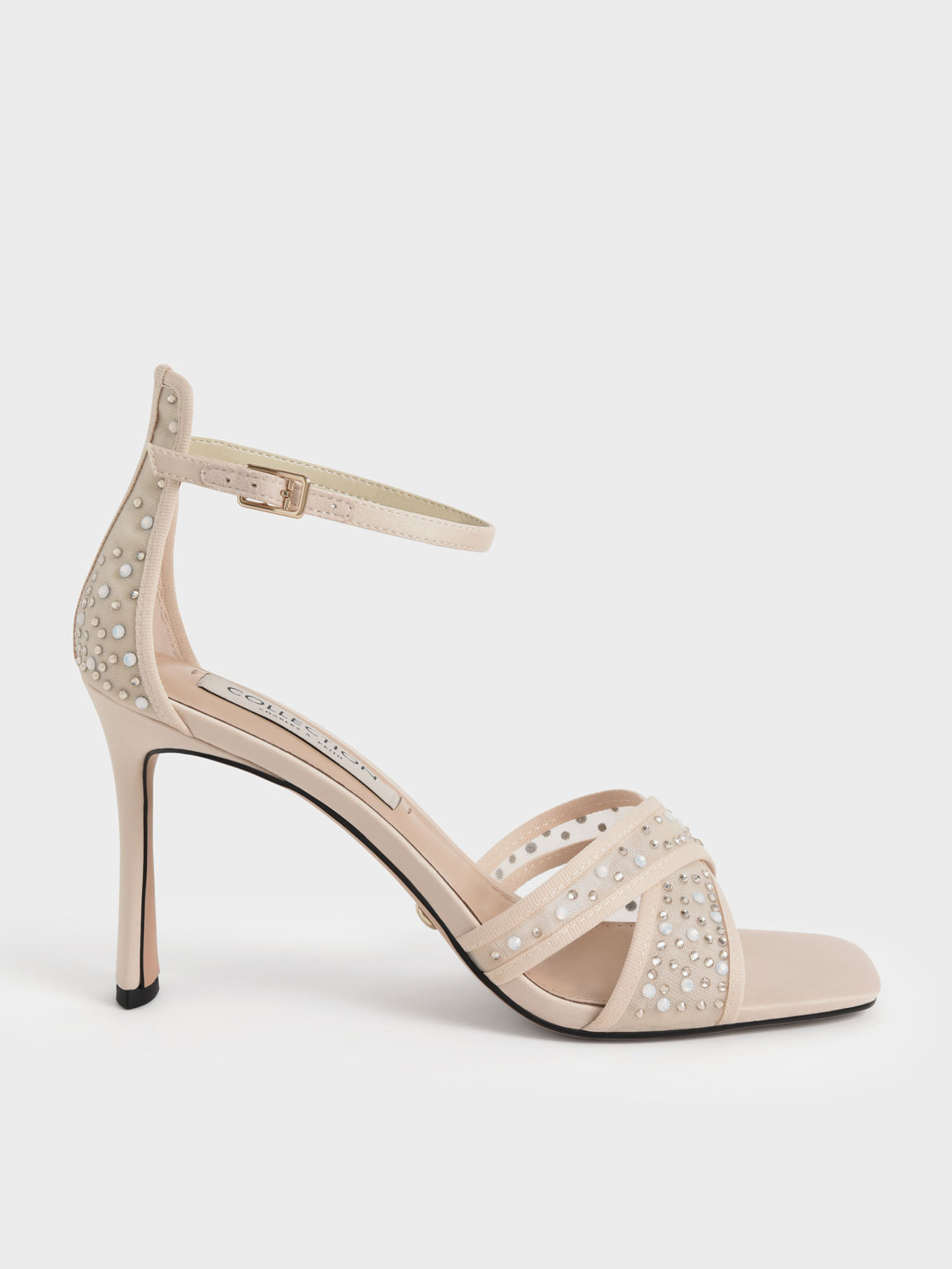 Nude Blythe Mesh \u0026 Satin Embellished 