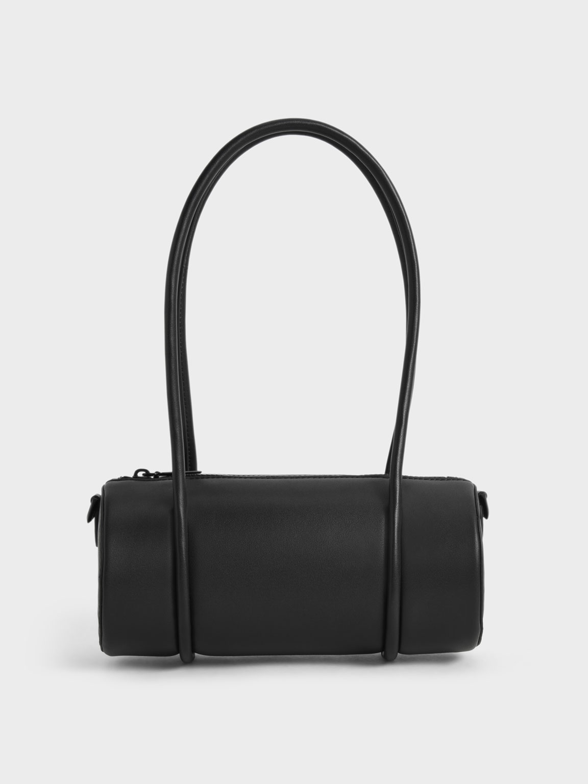 Black Double Handle Hobo Bag | CHARLES &amp; KEITH