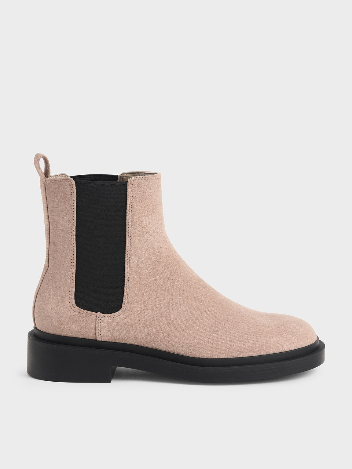Textured Chelsea Block-Heel Boots