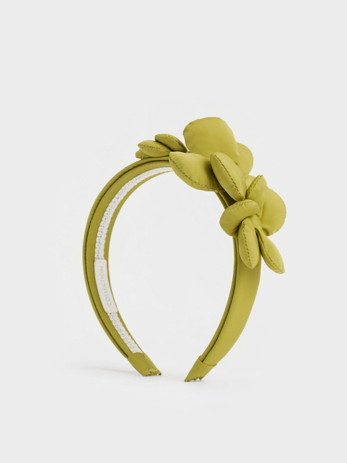 Lime Flower-Embellished Hair Band - CHARLES & KEITH IT