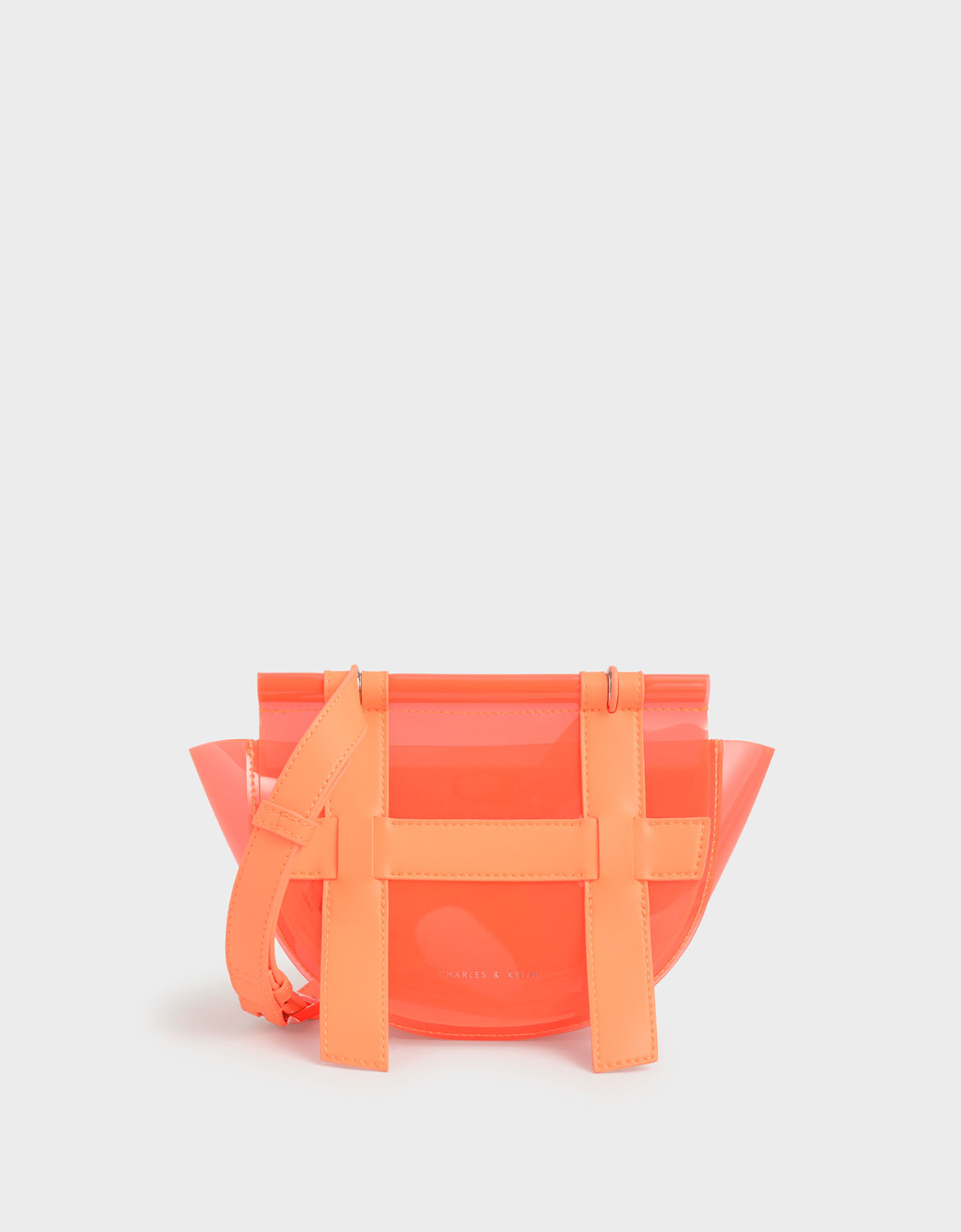 Small Caged See-Through Effect Crossbody Bag