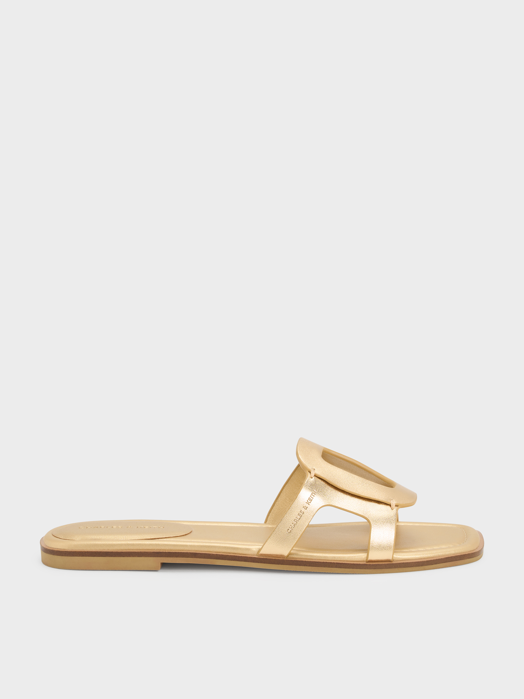 Charles & Keith - Claquettes ajourées métallisées Easley - Charles & Keith - Modalova