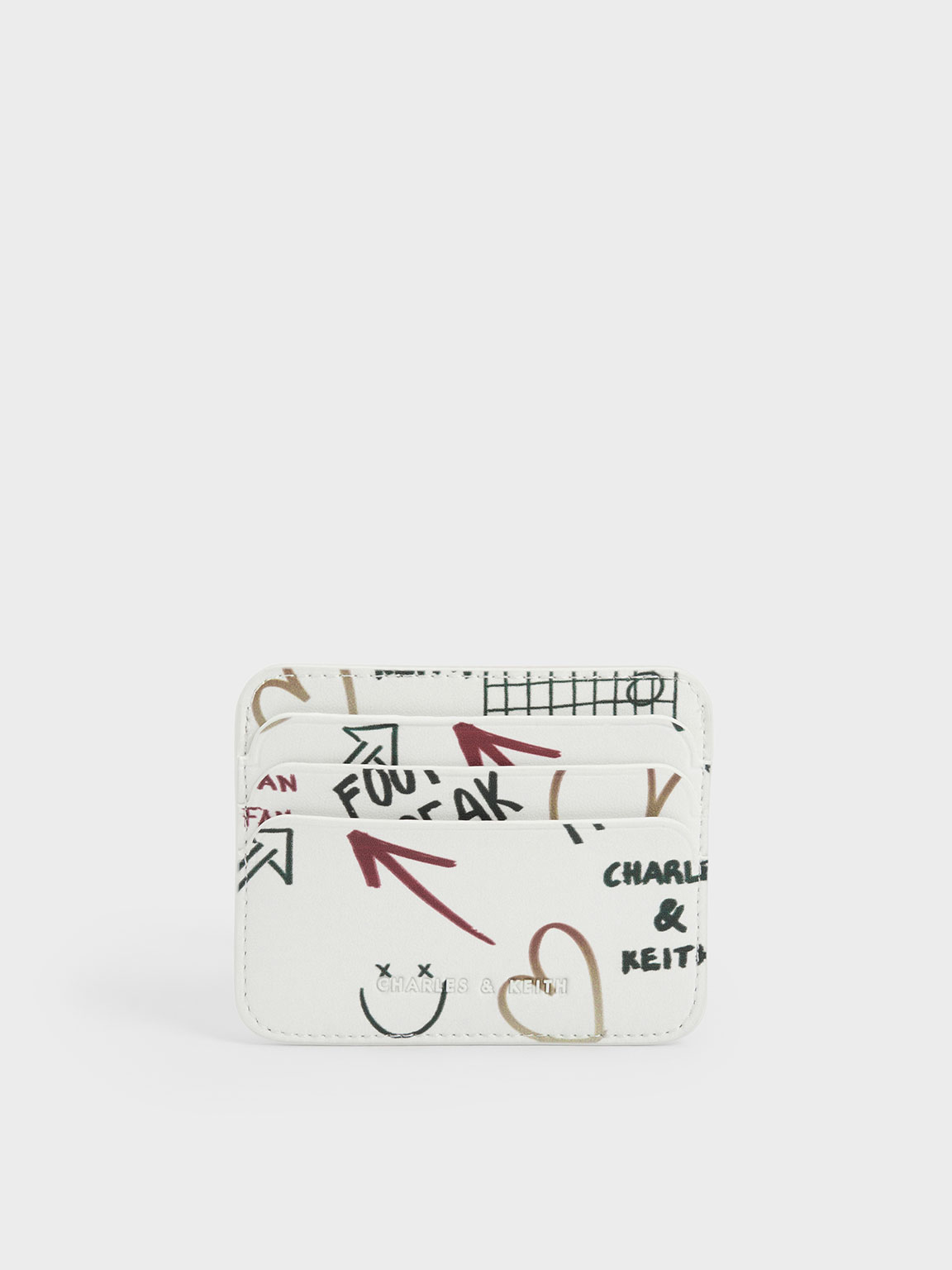 Multicoloured Graffiti Print MultiSlot Card Holder CHARLES & KEITH NL