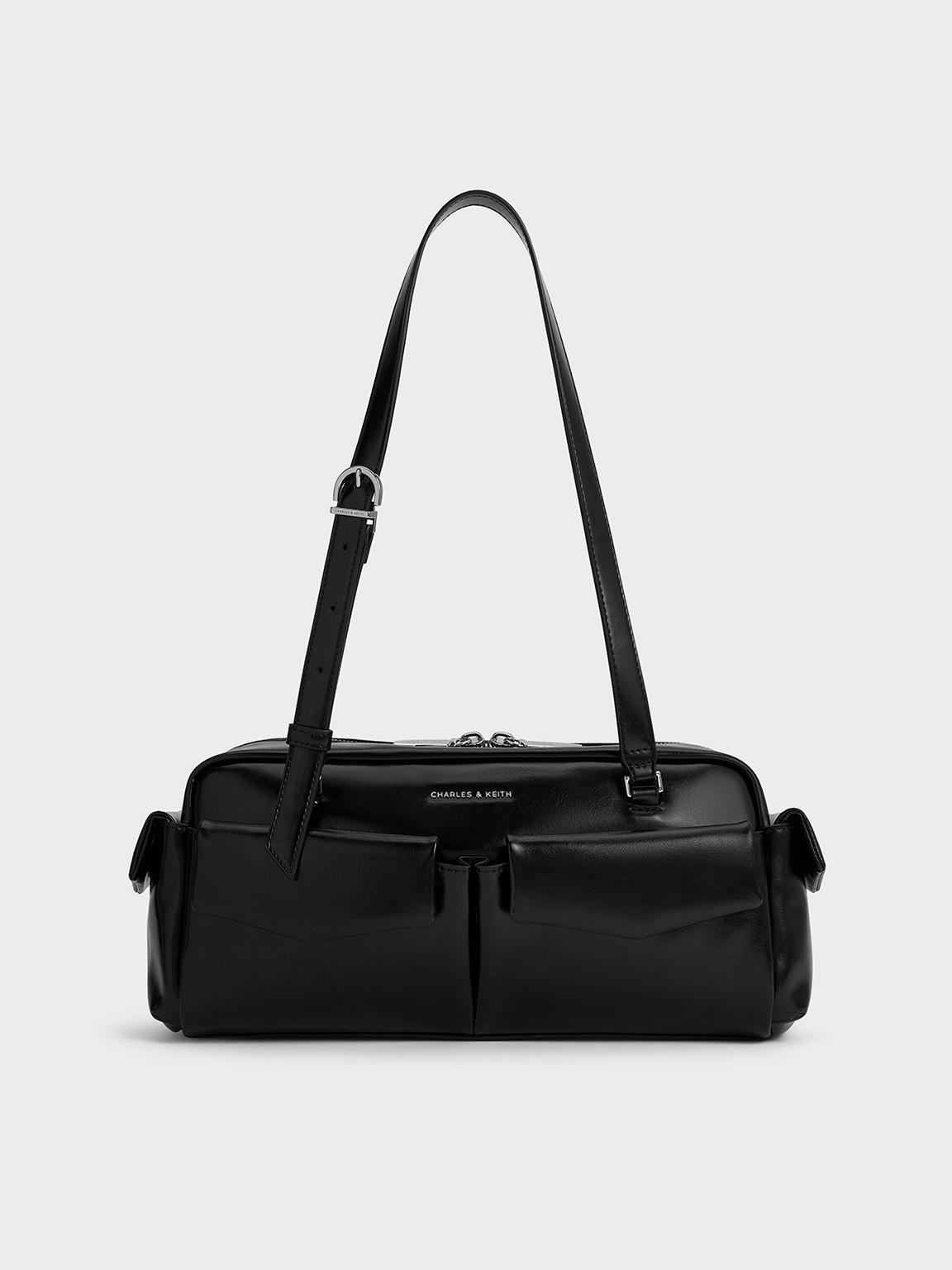 Noir Rachel Multicoloured-Pocket Shoulder Bag - Noir - CHARLES