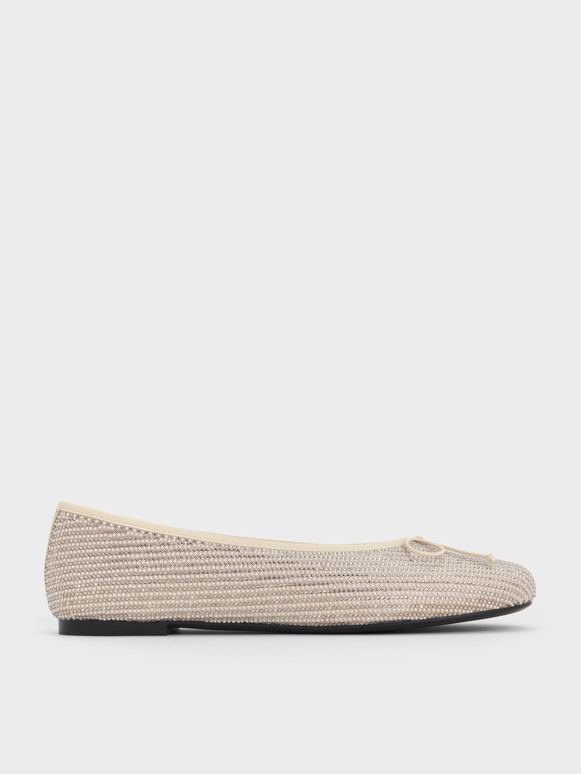 Charles & Keith - Ballerines en satin ornées de strass - Charles & Keith - Modalova