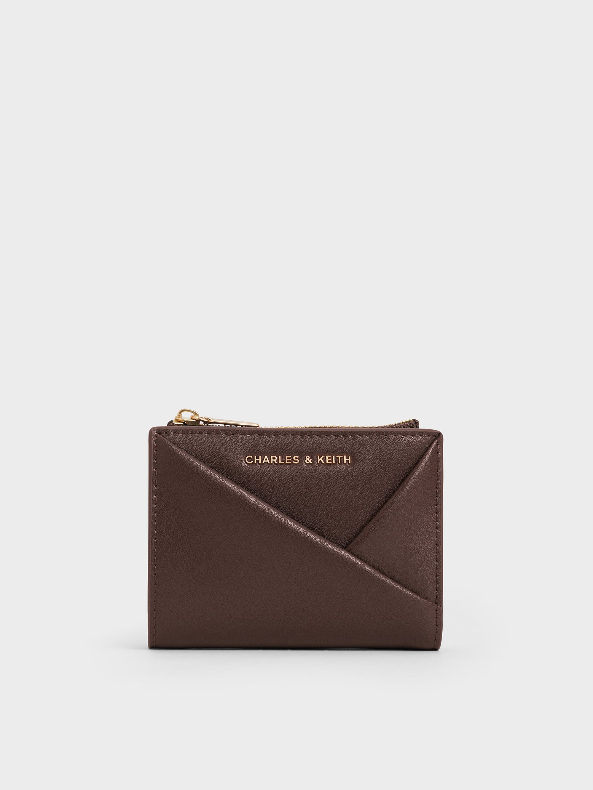 Espresso Brown Midori Geometric Top-Zip Wallet - Espresso Brown