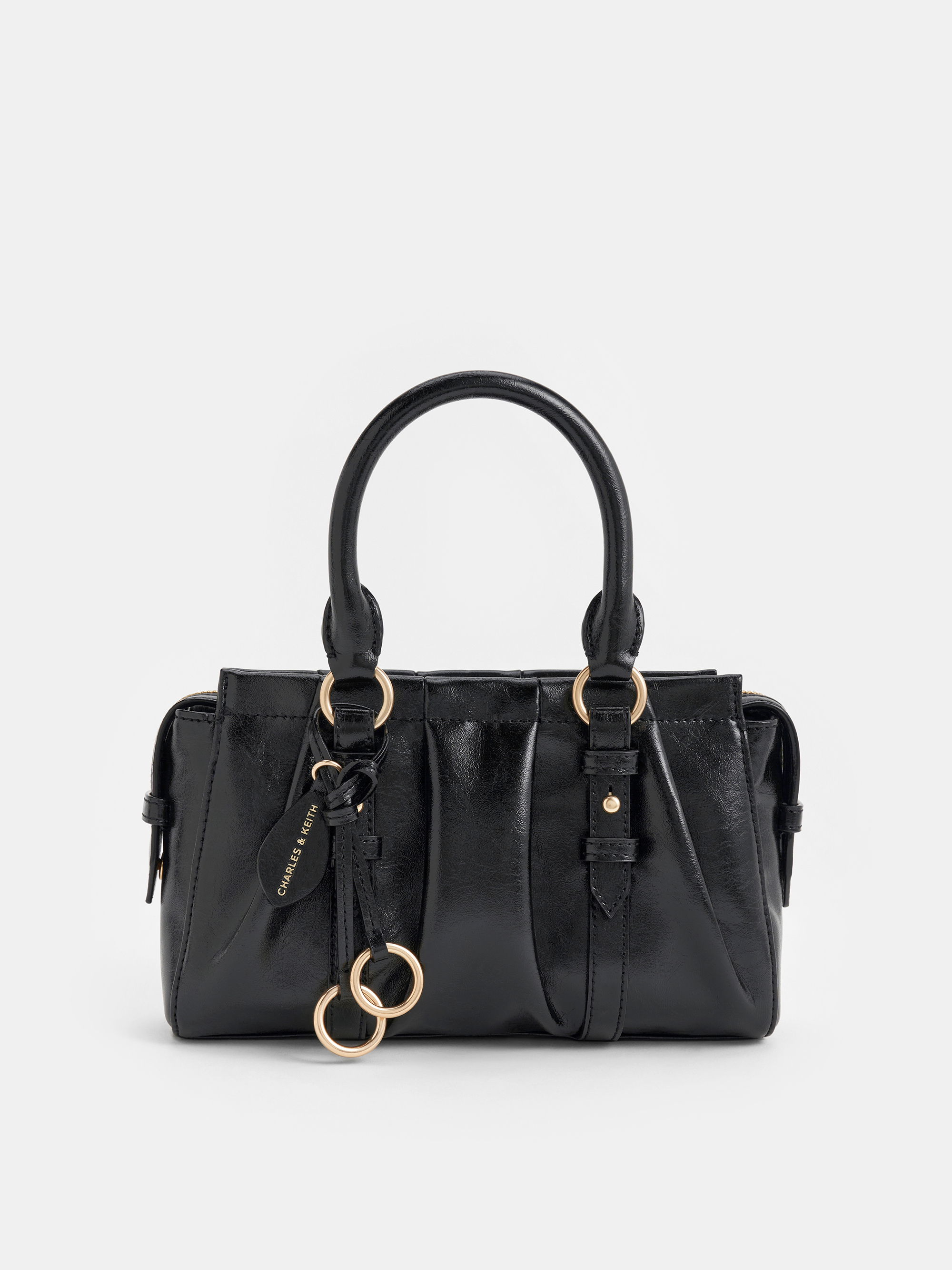 Black Britton Top Handle Tote Bag - Black - CHARLES & KEITH NL Black Britton Top Handle Tote Bag - Black - CHARLES & KEITH NL