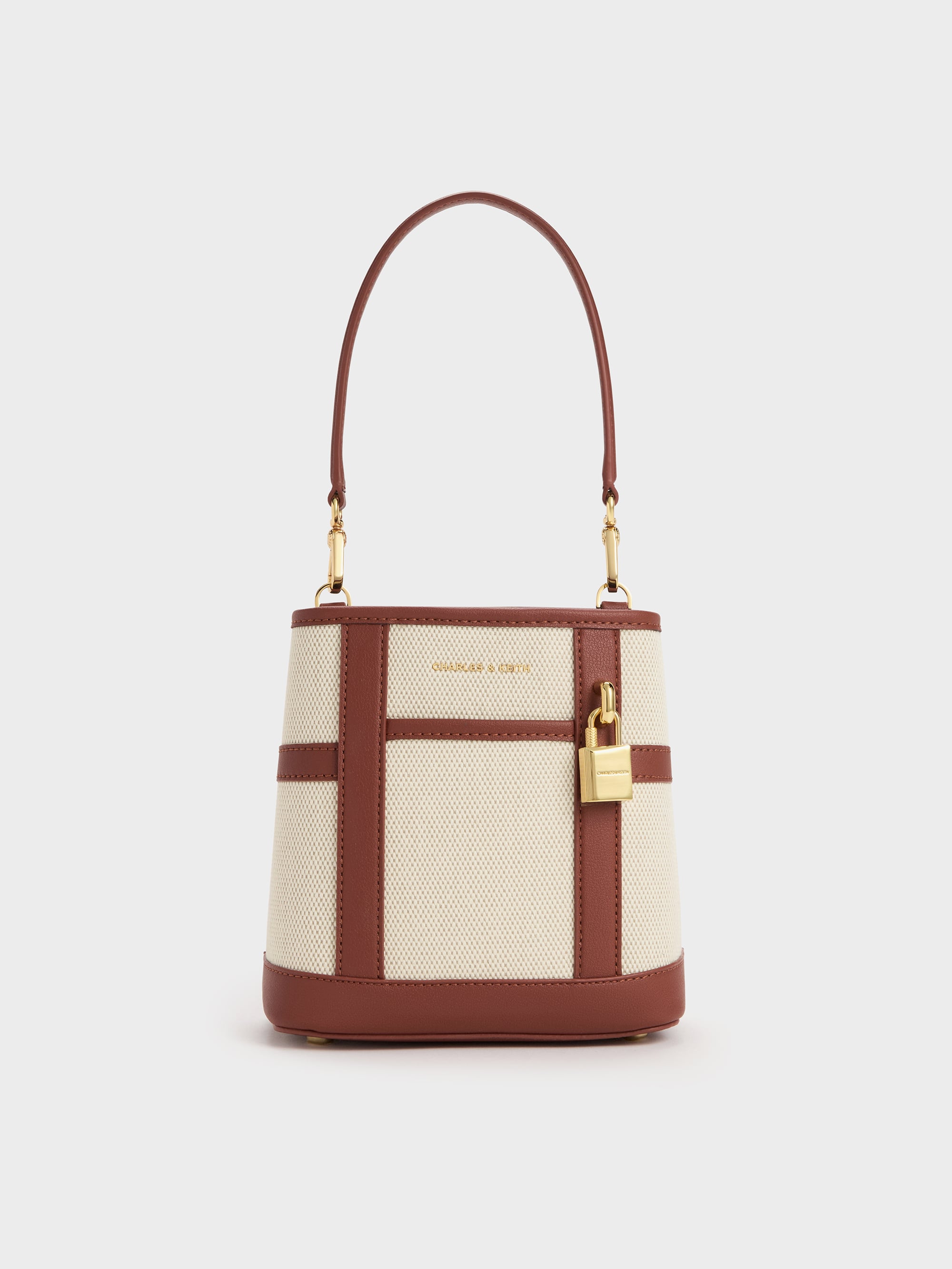 Brick Scottie Canvas Bucket Bag - Brick - Bags - CHARLES & KEITH HR Brick Scottie Canvas Bucket Bag - Brick - Bags - CHARLES & KEITH HR