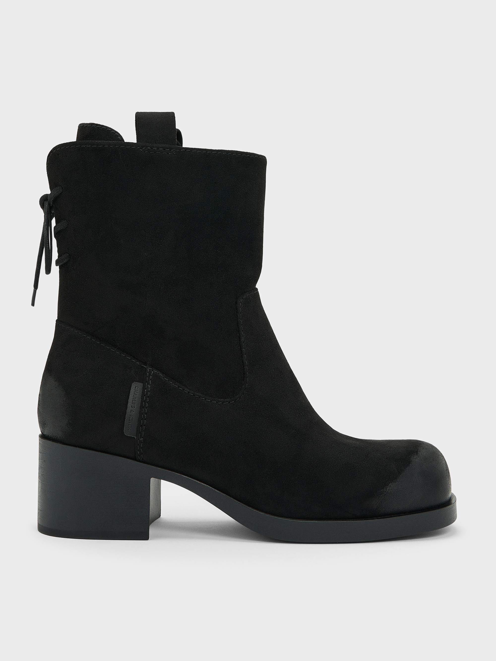 Charles & Keith - Bottines en suédine à lacets arrières Rosamond - Charles & Keith - Modalova