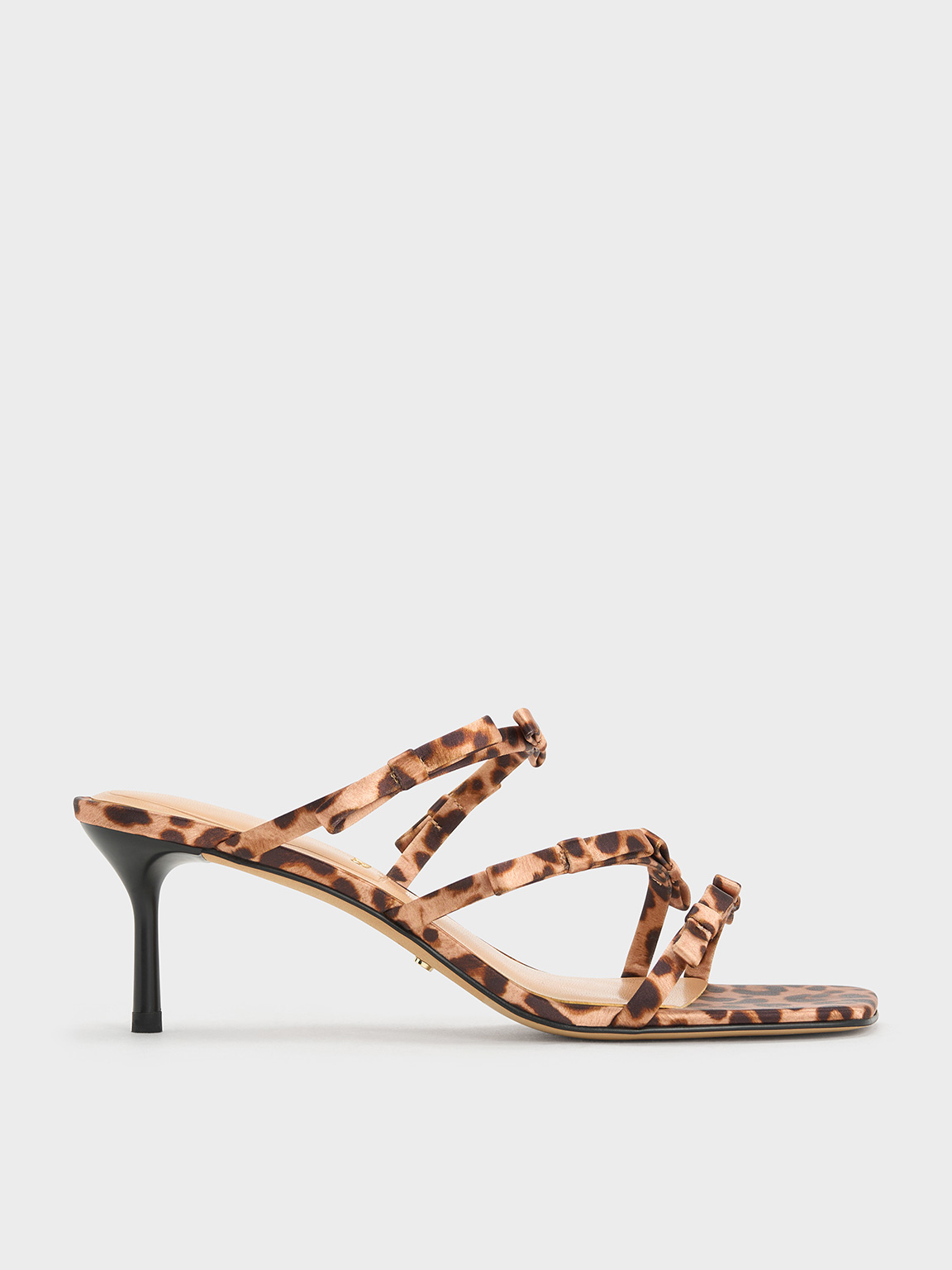 Charles & Keith - Sandales à imprimé léopard et nœud en polyester recyclé Jessy - Charles & Keith - Modalova