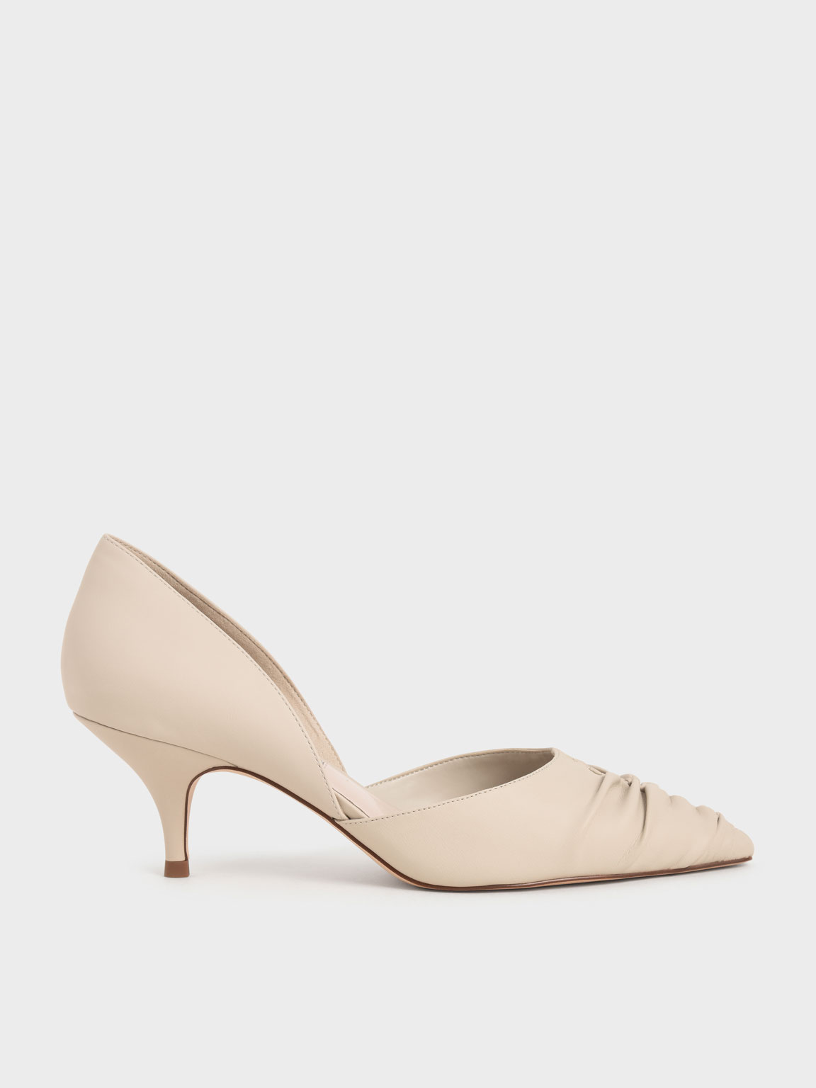 Ruched D'Orsay Court Shoes