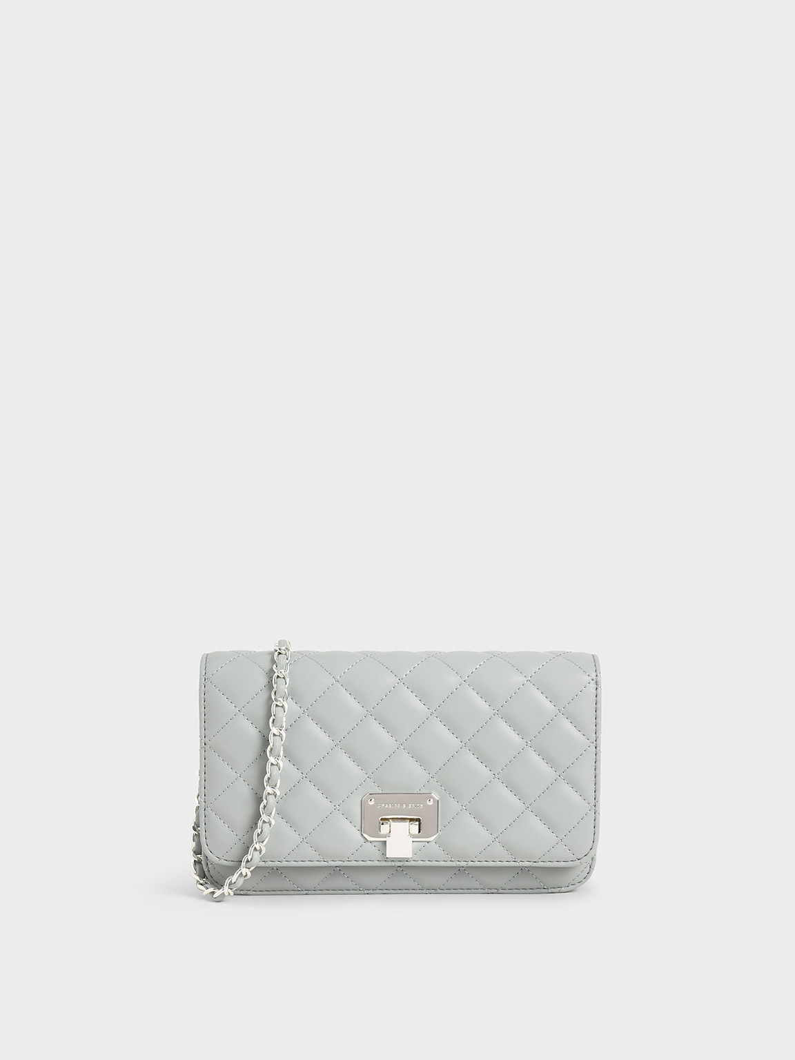 quilted clutch charles and keith