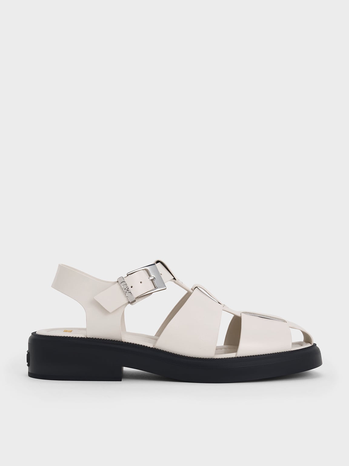 Soffice Sogno Sandali infradito in pelle laminata con accessorio gioiello