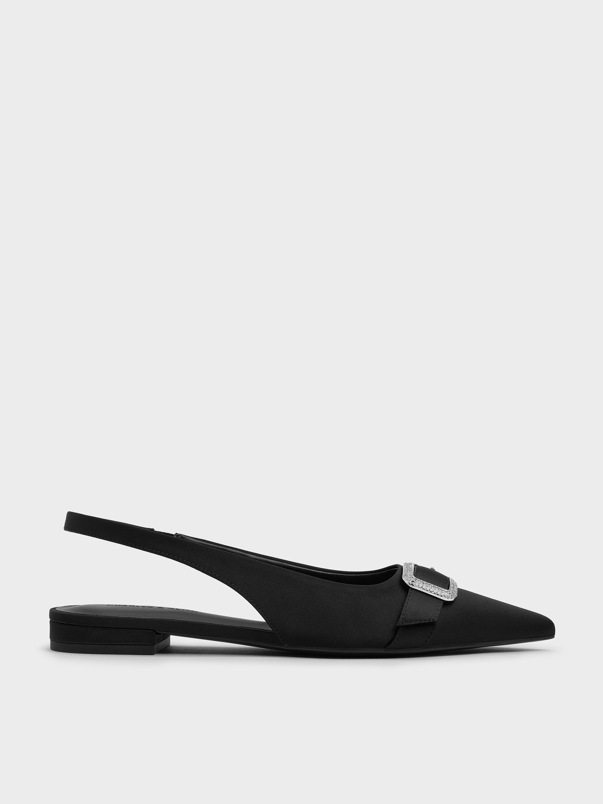 Ballerines Plates Tahari Keoni – Strass Métallisés – Gris – Taille US 7 (occasion)