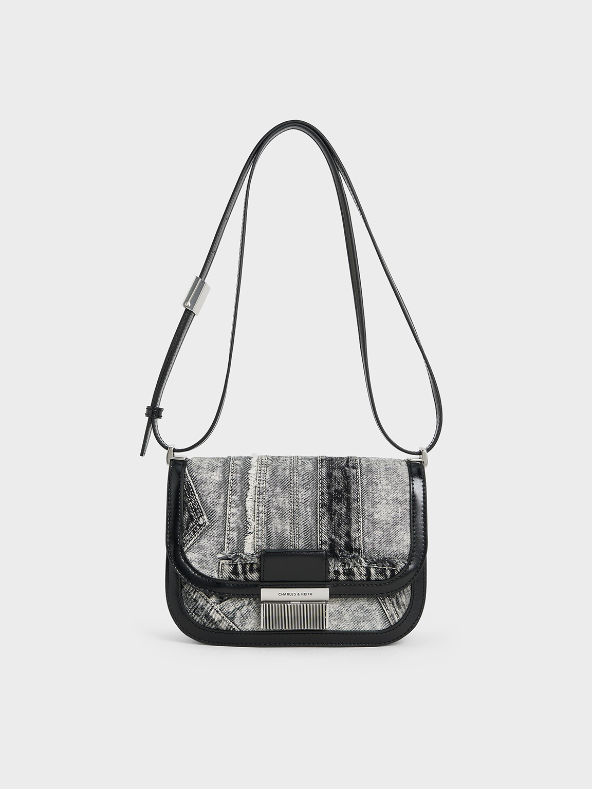 Charles & Keith - Sac en jean patchwork Charlot - Charles & Keith - Modalova