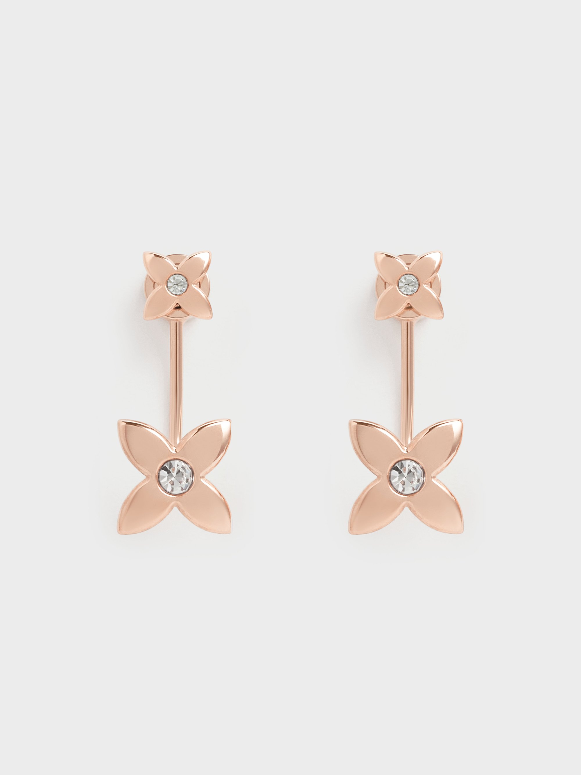 Charles & Keith - Clous d'oreilles à motif floral en cristal Felicity - Charles & Keith - Modalova
