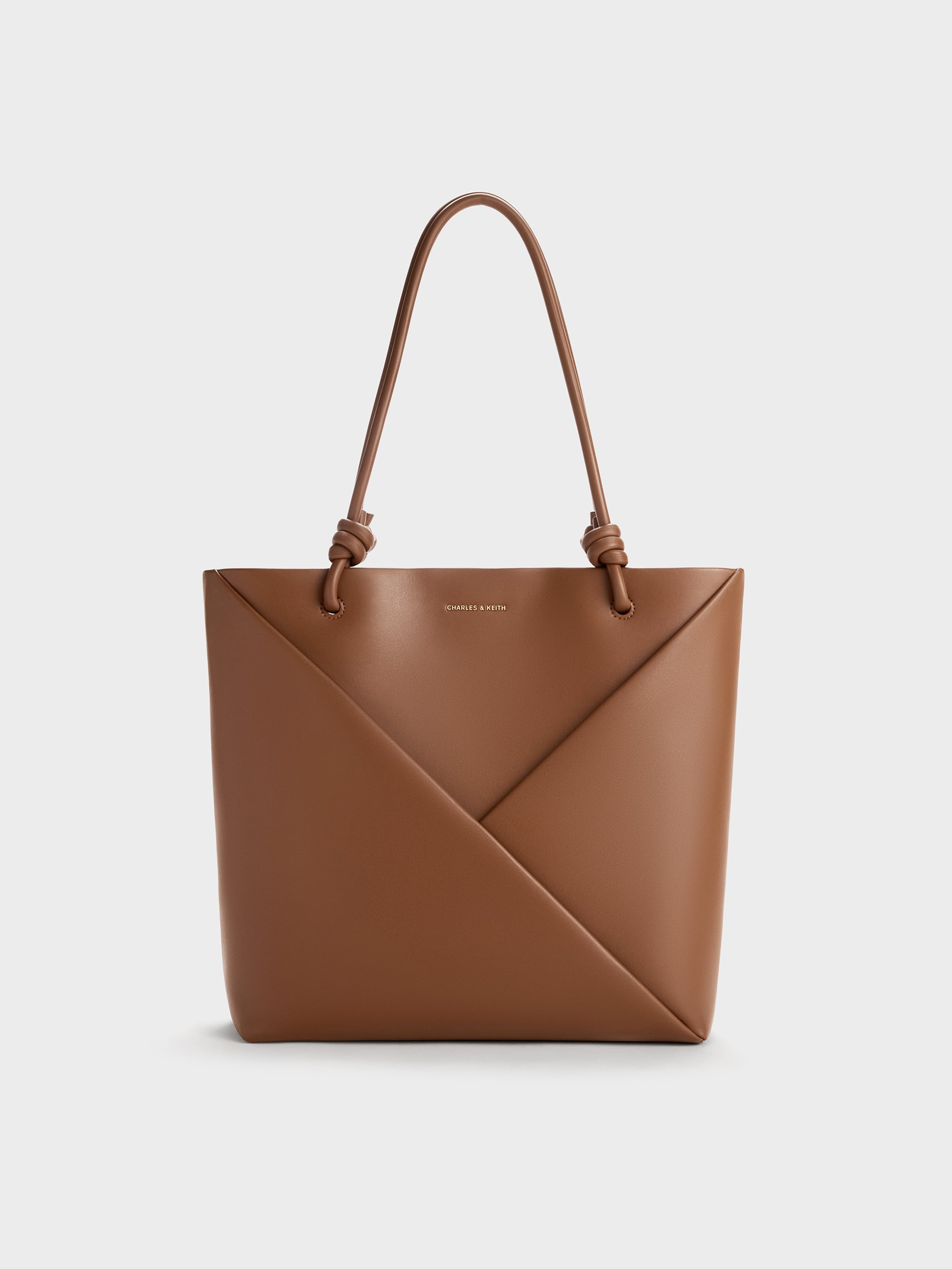 Chocolate Midori Geometric Tote Bag - Chocolate - Bags - CHARLES