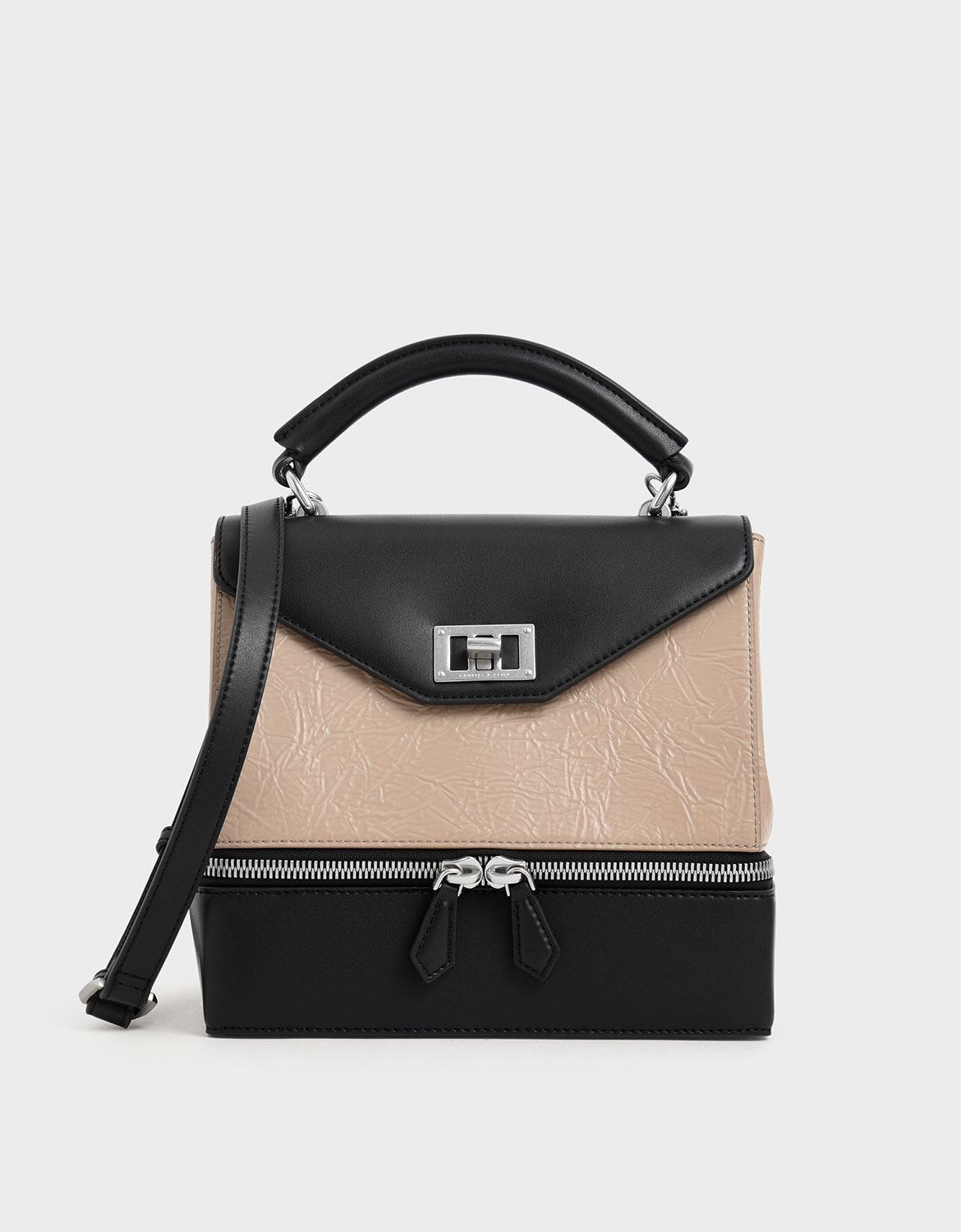 charles and keith two way backpack